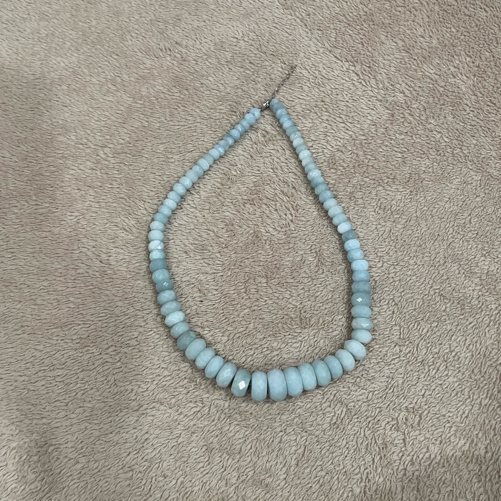 Ross-Simons Blue Aquamarine Beaded Necklace